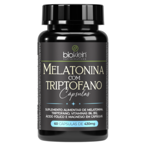 Melatonina Triptofano | Com Vitaminas B6 B12 Acido folico e Magnesio | 60 Capsulas 430mg