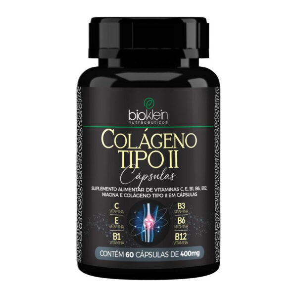 Colágeno Tipo II | Com Vitaminas  | 60 Cápsulas 400mg