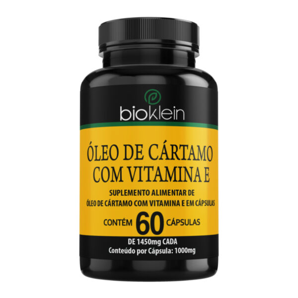 Óleo de Cartamo com Vitamina E | 60 Cápsulas Softgel 1000mg