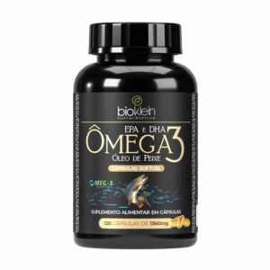Oleo de Omega 3 EPA e DHA | Oleo de Peixe Selo MEG-3 | 120 Capsulas 1360mg
