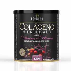 COLAGENO HIDROLISADO com VITAMINAS E MINERAIS (Sabor Frutas Vermelhas) 330gr
