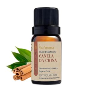 Oleo Essencial Canela da China 100% Puro Via Aroma 10ml